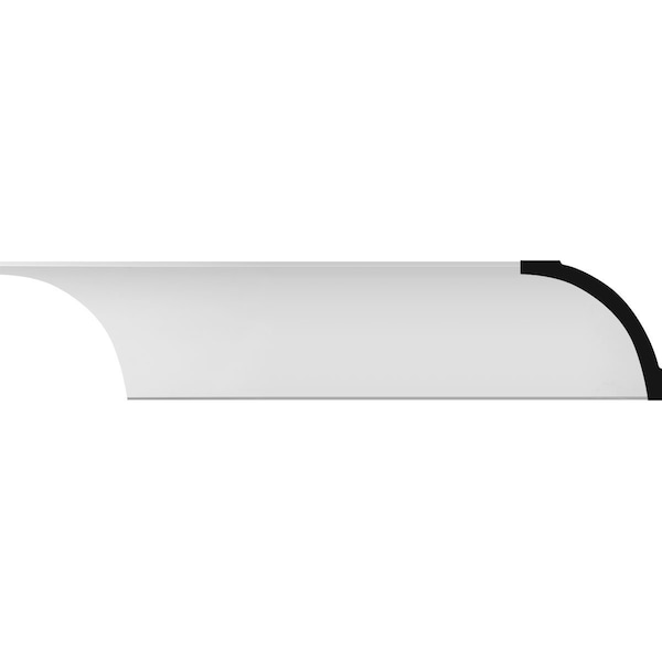 Ekena Millwork SAMPLE - 8 1/2"H x 8 1/2"P x 12"F x 12"L Medway Traditional Smooth Crown Moulding SAMPLE-MLD08X08X12ME - main